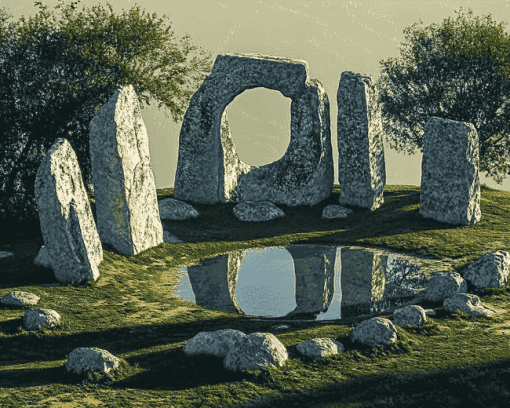 Stone Circle Landscape Diamond Painting