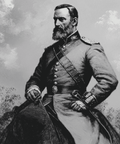 Stonewall Jackson Monochrome Diamond Painting