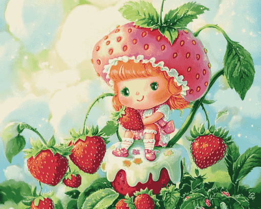 Strawberry Shortcake Classic Diamond Painting