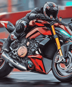 Streetfighter Motorcycle Engines Diamond Painting