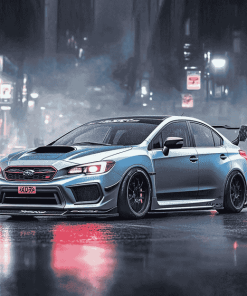 Subaru WRX Grey Turbo Diamond Painting