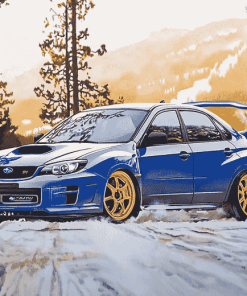 Subaru WRX Racing Diamond Painting