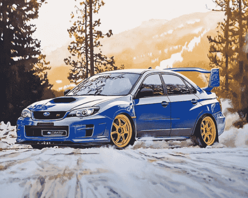 Subaru WRX Racing Diamond Painting