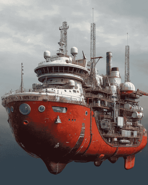 Subsea Engineering Ship Diamond Painting