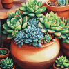 Succulent Plants Diamond Painting