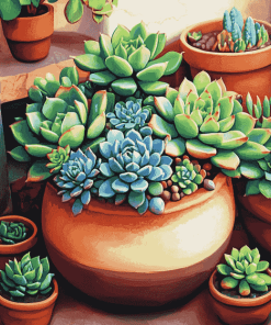 Succulent Plants Diamond Painting