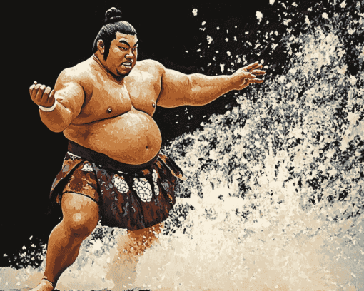 Sumo Warrior Sports Diamond Painting