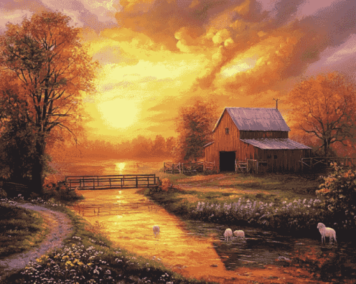 Sunrise Landscape Diamond Painting