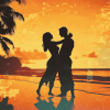 Sunset Romance Beach Diamond Painting