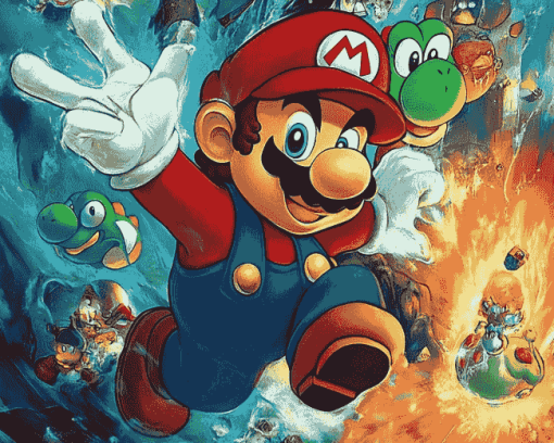 Super Mario Bros Adventure Diamond Painting