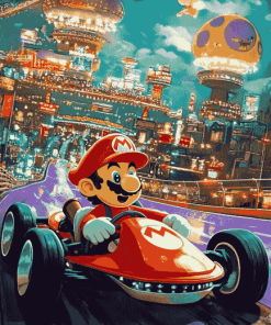 Super Mario Kart Fun Diamond Painting