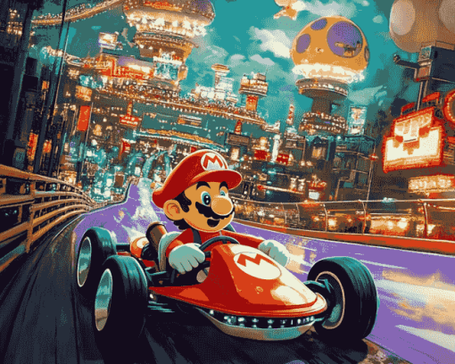 Super Mario Kart Fun Diamond Painting