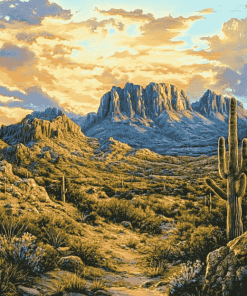 Superstition Mountain Landscapes Diamond Painting