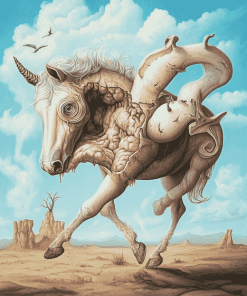 Surrealist Horse Art Diamond Painting