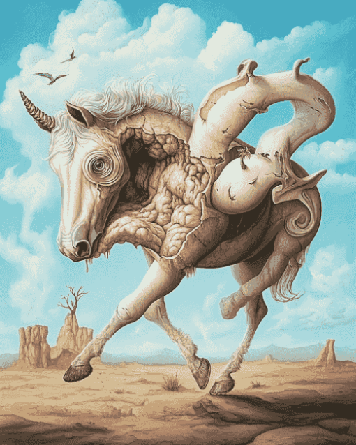 Surrealist Horse Art Diamond Painting