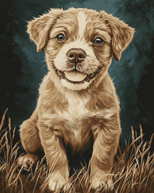 Sweet Cheeks Puppy Diamond Painting