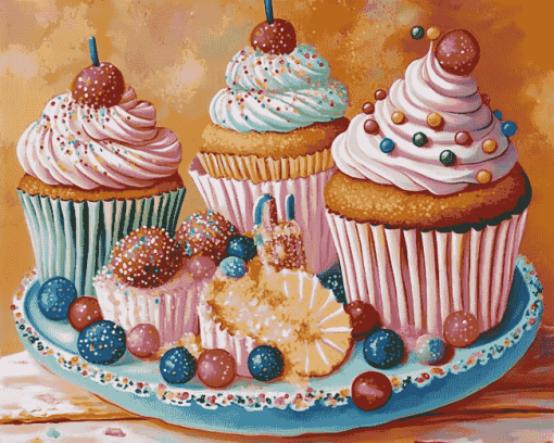 Sweet Cupcake Treats Diamond Painting