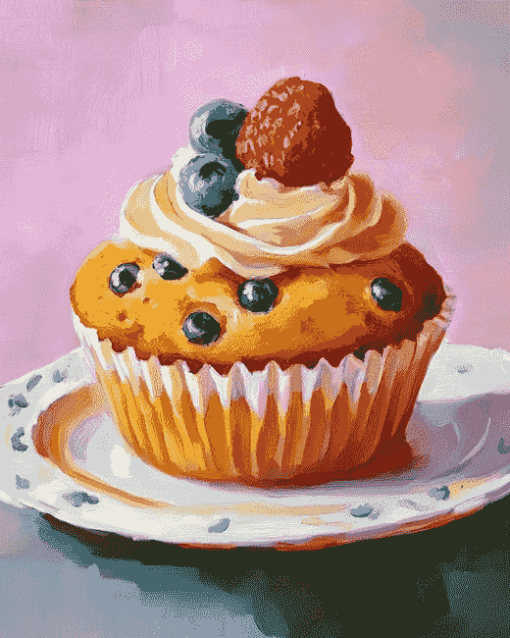 Sweet Muffin Dessert Diamond Painting