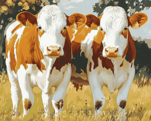 Swiss Simmental Calf Diamond Painting