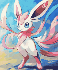 Sylveon Anime Art Diamond Painting