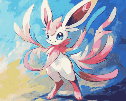 Sylveon Anime Art Diamond Painting