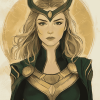 Sylvie Lady Loki Marvel Painting