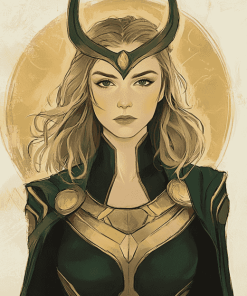 Sylvie Lady Loki Marvel Painting