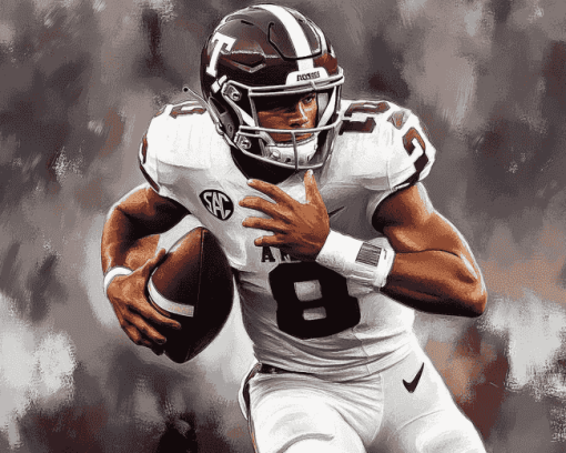 TAMU Football Star Diamond Painting