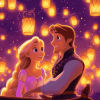 Tangled Disney Lanterns Diamond Painting