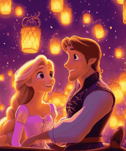 Tangled Disney Lanterns Diamond Painting