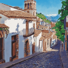 Taxco Cityscape Diamond Painting