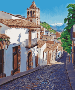 Taxco Cityscape Diamond Painting