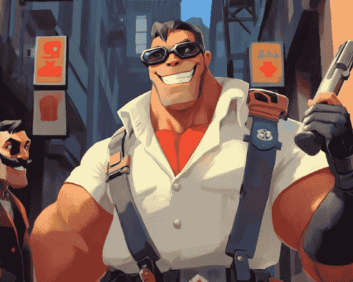 Team Fortress Video Game Diamond Painting