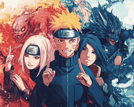 Team Naruto Anime Diamond Painting