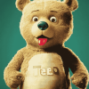 Ted Cartoon Bear Diamond Painting