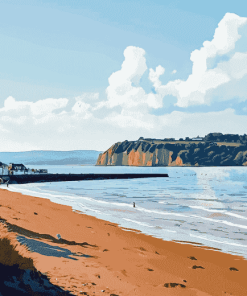 Teignmouth Seascape Diamond Painting