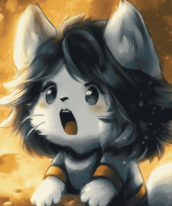 Temmie Anime Cartoon Diamond Painting