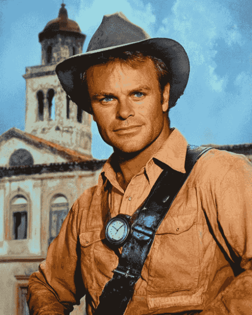 Terence Hill Celebrity Portrait Diamond Painting