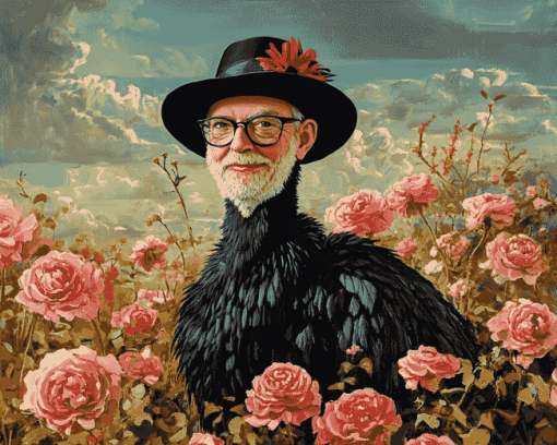 Terry Pratchett Birds Diamond Painting