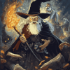 Terry Pratchett Cartoon Diamond Painting