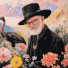 Terry Pratchett Ostriches Diamond Painting