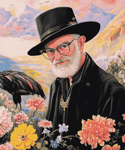 Terry Pratchett Ostriches Diamond Painting