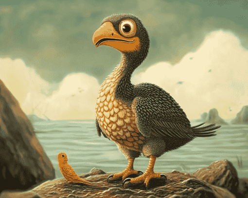 The Dodo Bird Cartoon Diamond Painting