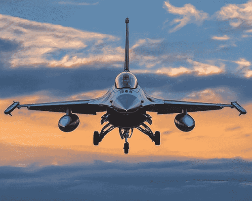 The F 16 Falcon Jet Diamond Painting