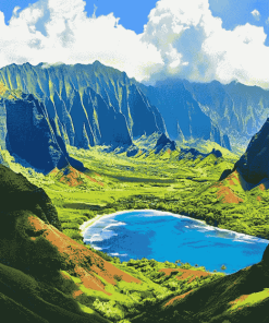 The Garden Isle Kauai Valleys Diamond Painting