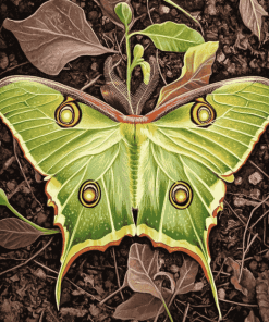 The Lunar Moth Insects Diamond Painting