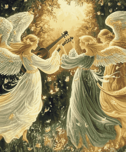 The Musician Angels Fantasy Diamond Painting