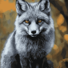 The Silver Fox Cubs Diamond Painting