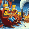 The Simpsons Animation Holiday Diamond Painting