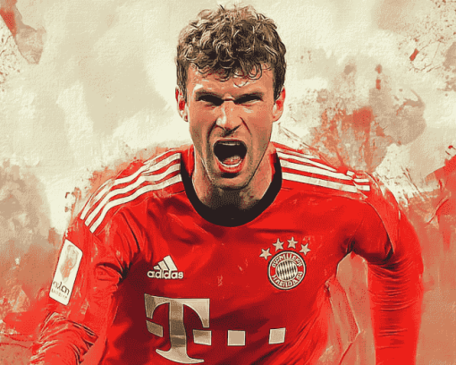 Thomas Muller Football Legend Diamond Painting